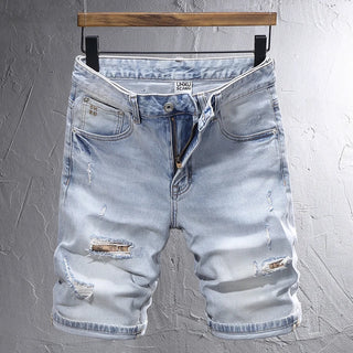 Herren Jahrgang Sommer Kurz Hose | Hellblau