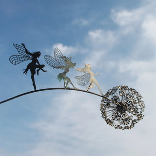 Verzauberte Feen Skulptur Für Draußen