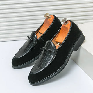 Herren Loafers mit Tiermuster | Braun und Schwarz