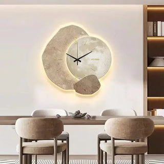 Moderne Abstrakte Wanduhr im Mond-Stil