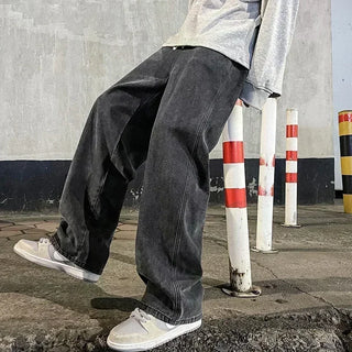 Weite Baggy Jeans mit geradem Schnitt für Herren | Modisch