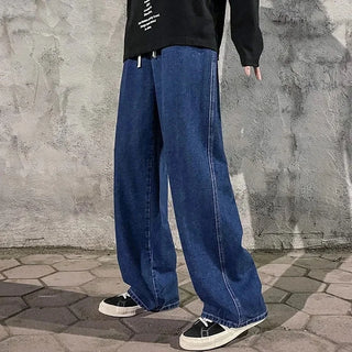 Weite Baggy Jeans mit hohem Bund für Herren | Lässig