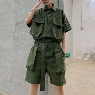TrendGear Herren Lässige Cargo-Overalls
