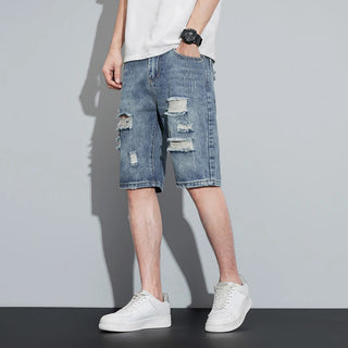 RebelWear Herren Denim Shorts