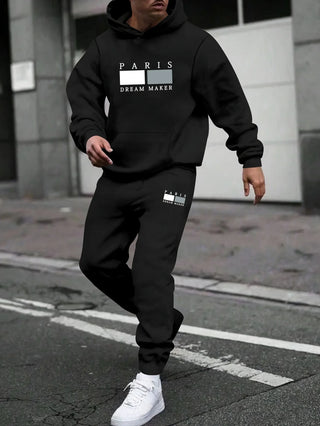 Herren-Kapuzenpullover und Jogginghose | Zweiteilig