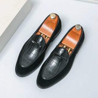 Herren Loafers mit Tiermuster | Braun und Schwarz