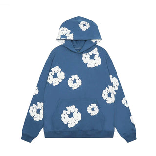 Unisex Kapuzenpulli mit Blumenmuster | Übergroß