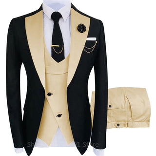 Herren Klassisch Slim Fit Hochzeitsgast Anzug | Dreiteilig