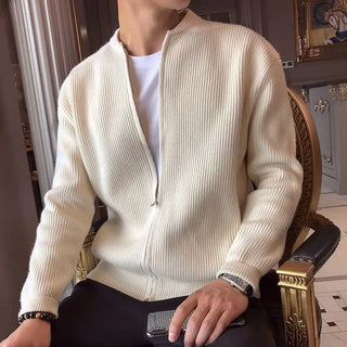 Herrenpullover mit Reißverschluss HerbstHarmonie