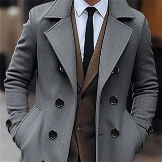 Warmer Herren Trenchcoat | Zweireihig