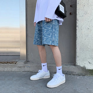 VibeWear Sommer Baggy Denim Shorts