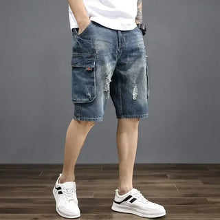Stylische Herren Cargo Kurze Hosen | mit Taschen