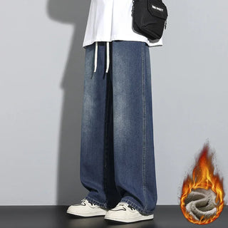 Weite Baggy Jeans in Rauchgrau für Herren | Stilvoll