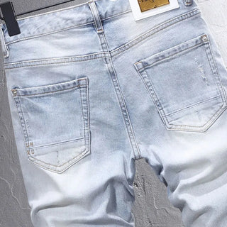 Herren Jahrgang Sommer Kurz Hose | Hellblau