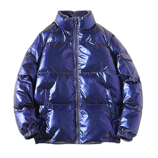 Herren Stehkragen Daunenjacke | Kordelzug