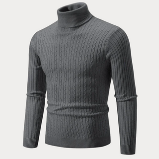 Warmer Rollkragenpullover für Herren | Tailliert