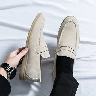 Classic Soft Suede Schuhe Penny Herren Loafers Slip On Leder Casual Herrenschuhe Komfort Driving Schuhe Herren Flats Running Schuhe