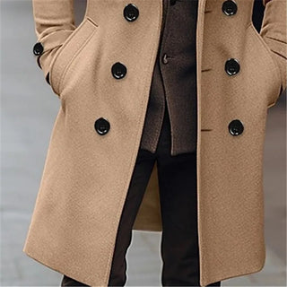 Warmer Herren Trenchcoat | Zweireihig