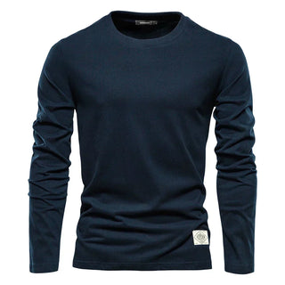 Herren Langarmshirt mit Rundhalsausschnitt | Klassisch