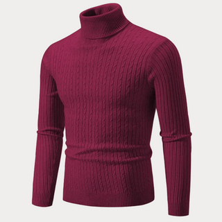 Warmer Rollkragenpullover für Herren | Tailliert