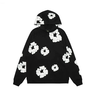 Unisex Kapuzenpulli mit Blumenmuster | Übergroß
