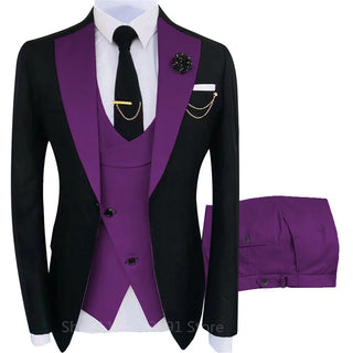Herren Klassisch Slim Fit Hochzeitsgast Anzug | Dreiteilig