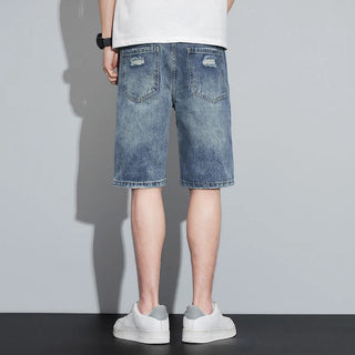 RebelWear Herren Denim Shorts