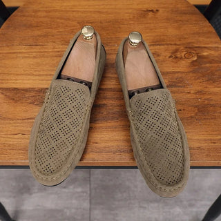Men Breathable Hollow Casual Men Shoes Summer New Loafers Men Business Shoes Designer Loafers Shoe