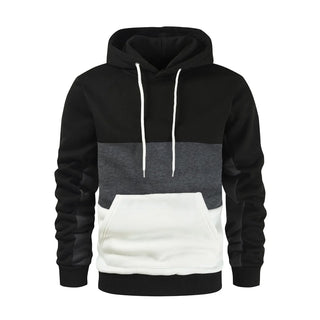 Herren Farbblock-Kapuzenpulli | Lässig