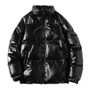 Herren Stehkragen Daunenjacke | Kordelzug