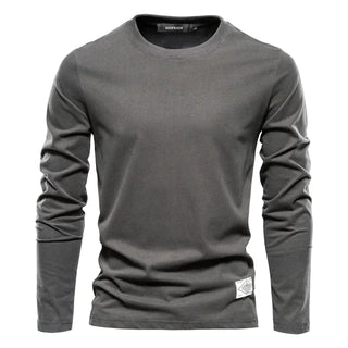 Herren Langarmshirt mit Rundhalsausschnitt | Klassisch