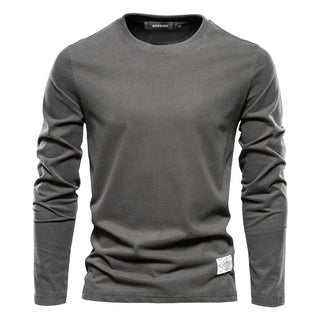 Herren Langarmshirt mit Rundhalsausschnitt | Klassisch