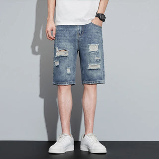 RebelWear Herren Denim Shorts