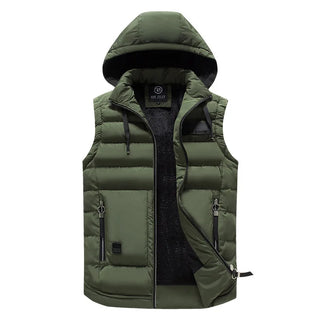 Warme Slim Fit Kapuzenweste Für Herren | Winter