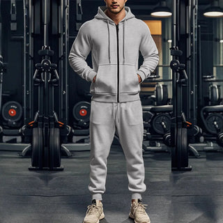 Zweiteiliges Trainingsanzug Set Für Herren | Kängurutasche