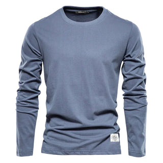 Herren Langarmshirt mit Rundhalsausschnitt | Klassisch