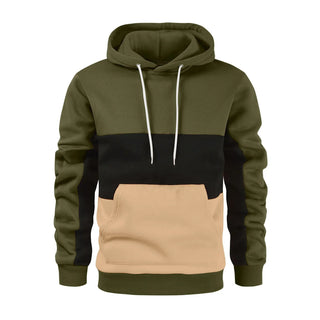 Herren Farbblock-Kapuzenpulli | Lässig