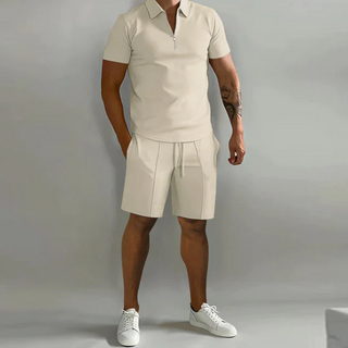 Herren Zweiteiler Casual Sommer Set | Polo und Kurze