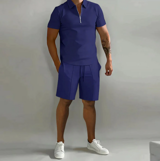 Herren Zweiteiler Casual Sommer Set | Polo und Kurze