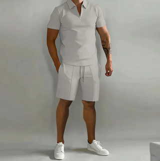 Herren Zweiteiler Casual Sommer Set | Polo und Kurze