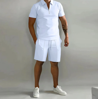 Herren Zweiteiler Casual Sommer Set | Polo und Kurze