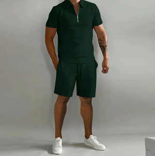 Herren Zweiteiler Casual Sommer Set | Polo und Kurze