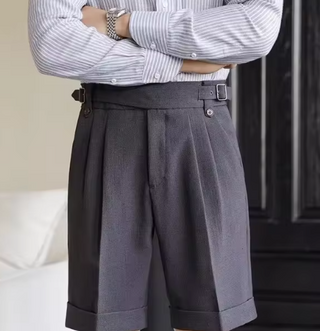 Herren Kurze Hosen mit Hoher Taille | Business-Lässig