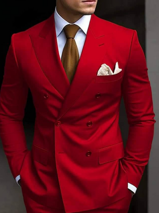 Herren Slim Fit Stilvoll Hochzeitsgast Anzug | Zweiteilig