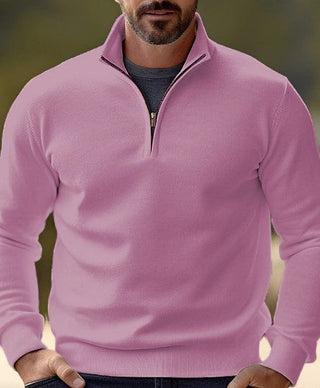 Stylebewusst - Bequemer Pullover mit viertel Reißverschluss für Männer