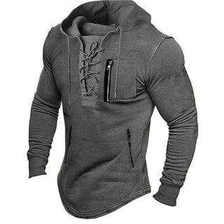 Herren Jahrgang Kapuzenpulli | Schmale Passform