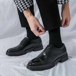 Luxus Oxford Elegante Schuhe für Herren | Braun und Schwarz