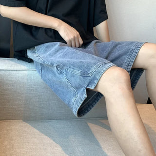 Trendige Herren Kurze Hosen mit Weitem Bein | Lässig