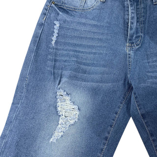 Sommer Herren Loch Jeans Shorts von StilEvo