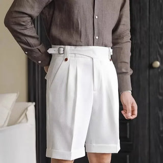 Herren Kurze Hosen mit Hoher Taille | Business-Lässig